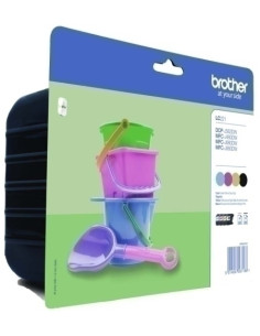 CARTUCHO INKJET BROTHER LC-221VALBP DCP-J562DW MFC-J480DWJ680DWJ880DW PACK de 4 COLORES