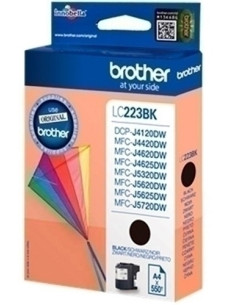 CARTUCHO INKJET BROTHER LC-223BKBP NEGRO DCP-J4120DW MFC-J4420DWJ4620DWJ4625DWJ5320DWJ5620DWJ5625DWJ5720DW 550 PAG