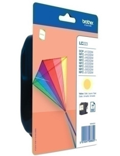 CARTUCHO INKJET BROTHER LC-223YBP AMARILLO DCP-J4120DW MFC-J4420DWJ4620DWJ4625DWJ5320DWJ5620DWJ5625DWJ5720DW 550 PAG