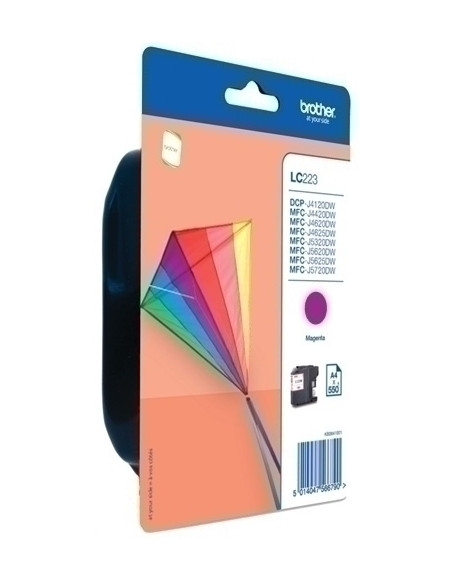 CARTUCHO INKJET BROTHER LC-223YBP MAGENTA DCP-J4120DW MFC-J4420DWJ4620DWJ4625DWJ5320DWJ5620DWJ5625DWJ5720DW 550 PAG