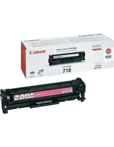 TONER CANON 718M i-SENSYS LBP7210LBP7660LBP7680MF8340MF8350MF8360MF8380MF8540MF8550MF8580 MAGENTA 2900 PÁG 2660B002
