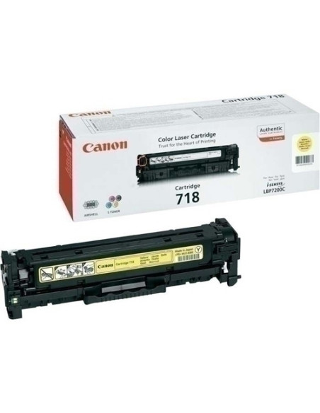 TONER CANON 718Y i-SENSYS LBP7210LBP7660LBP7680MF8340MF8350MF8360MF8380MF8540MF8550MF8580 AMARILLO 2900 PÁG 2659B002