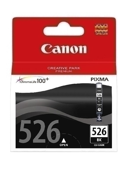 CARTUCHO INKJET CANON CLI-526BK PIXMA MG-515052508150 IP 4850 NEGRO 4540B001AA