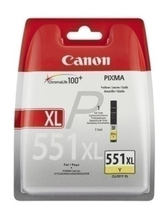CARTUCHO INKJET CANON CLI-551XL PIXMA MG-54506350 IP-7250 AMARILLO 6446B001
