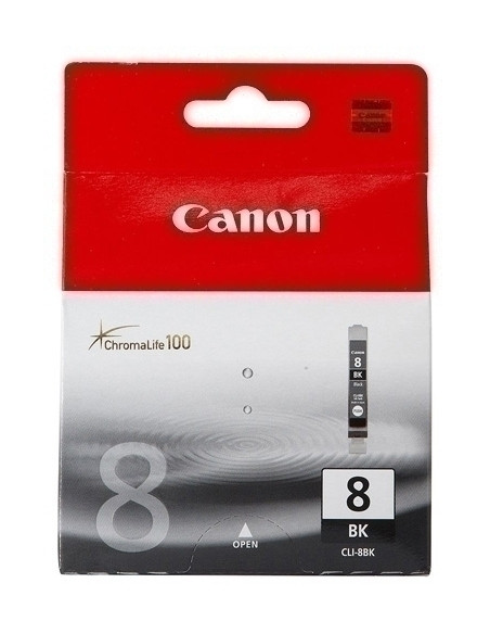 CARTUCHO INKJET CANON CLI8BK DEPTINTNEGRA IP400050006000 0620B001AA