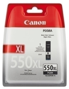 CARTUCHO INKJET CANON PGI-550XL PGBK PIXMA MG-54506350 IP-7250 NEGRO 6431B001