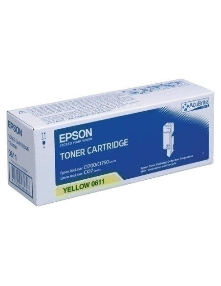 TONER EPSON S050611 ACULASER C17001750 CX17 AMARILLO 1400 PÁG