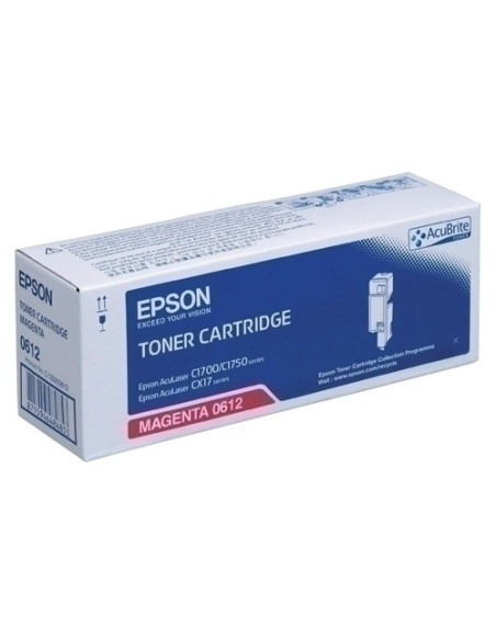 TONER EPSON S050612 ACULASER C17001750 CX17 MAGENTA 1400 PÁG