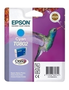 CARTUCHO INKJET EPSON T080240 STYLUS PHOTO R265285360 RX560585685 CIAN