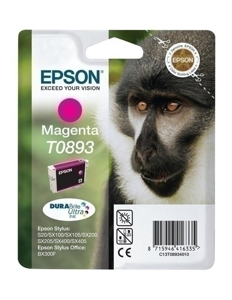 CARTUCHO INKJET EPSON T089340 STYLUS S20 SX205405 MAGENTA