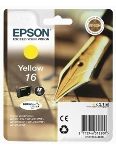 CARTUCHO INKJET EPSON T162440 N16 WF-2010W2510WF2520NF2530WF2540WF AMARILLO 31 ml