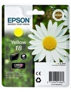 CARTUCHO INKJET EPSON T180440 N18 EXPRESSION HOME XP102205305405 AMARILLO 33 ml
