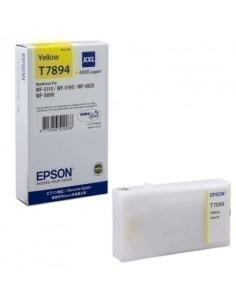 CARTUCHO INKJET EPSON T7894 XXL WORKFORCE PRO WF-4630DWFWF-4640DTWFWF-5110DWWF-5190DWWF-5620DWFWF-5690DWF AMARILLO 4000 PÁG