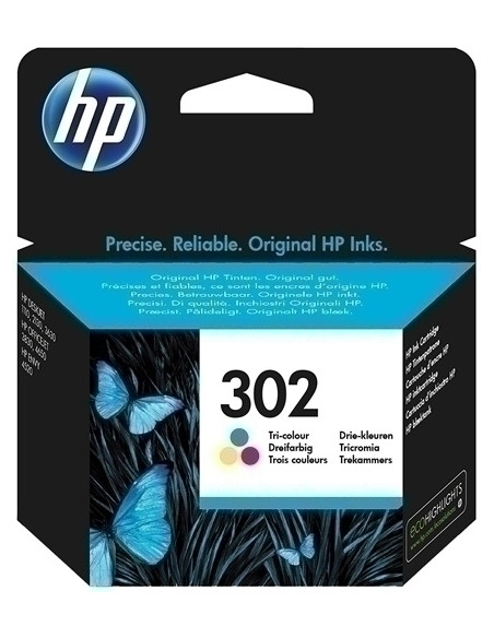 CARTUCHO INKJET HP F6U65AE N302 DESKTOP 101021303630 ENVY 45204522 OFFICEJET 383038344650 TRICOLOR 165 PÁG