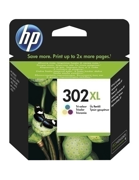 CARTUCHO INKJET HP F6U67AE N302XL DESKTOP 101021303630 ENVY 45204522 OFFICEJET 383038344650 TRICOLOR 330 PÁG