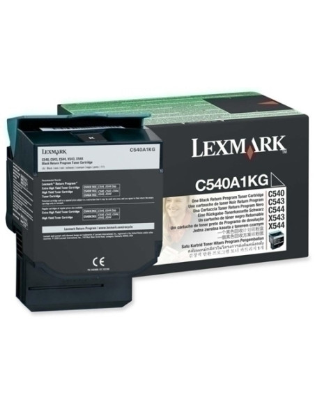 TONER LEXMARK C540A1KG C540543544X543544 NEGRO 1000 PÁG