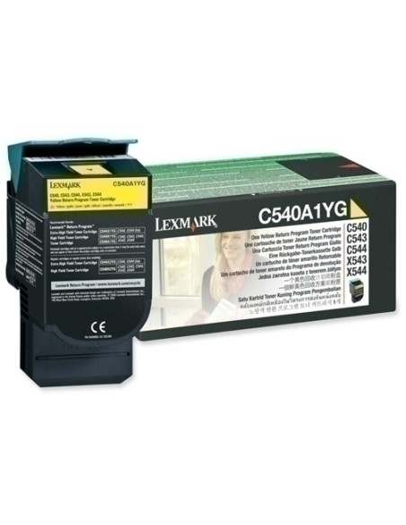 TONER LEXMARK C540A1YG C540543544X543544 AMARILLO 1000 PÁG