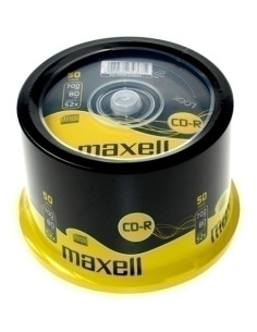 CD-ROM MAXELL 700 MB 80 min 52x TARRO DE 50 Incluye Canon LPI de 400  M185
