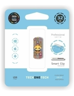 MEMORIA USB 32GB TECH-ONE-TECH EMOJI ME PARTO 20 Incluye Canon LPI de 024 