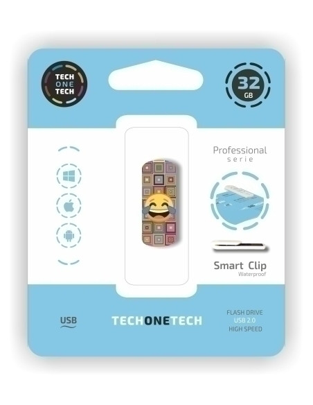 MEMORIA USB 32GB TECH-ONE-TECH EMOJI ME PARTO 20 Incluye Canon LPI de 024 