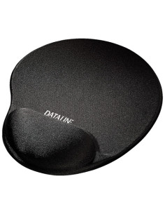 ALFOMBRILLA RATON DATALINE CON REPOSAMUÑECAS GEL NEGRO