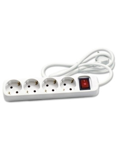 ENCHUFE PROTECTOR CEGASA 4 SALIDAS REGLETA CABLE 14 METROS