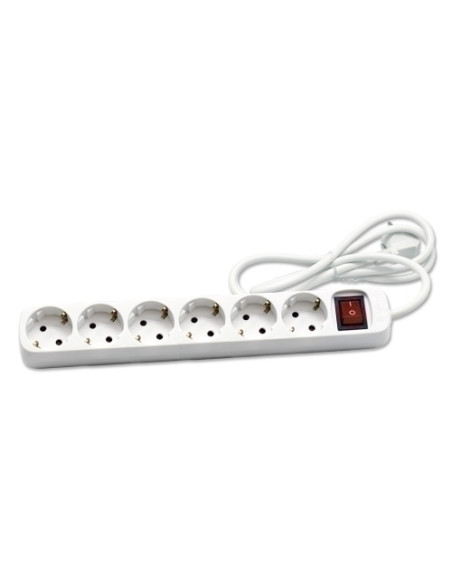ENCHUFE PROTECTOR CEGASA 6 SALIDAS REGLETA CABLE 14 METROS