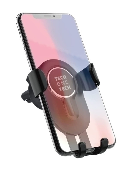 SOPORTE COCHE TECH-ONE-TECH POR GRAVEDAD PARA MOVIL NEGRO