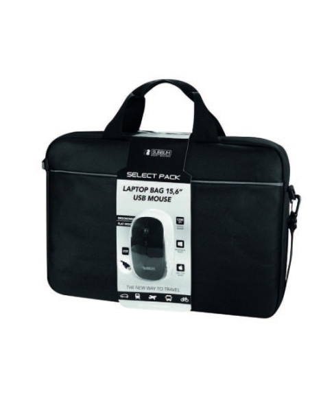 MALETIN para PORTATIL SUBBLIM LAPTOP 156  NEGRO  RATON USB NEGRO