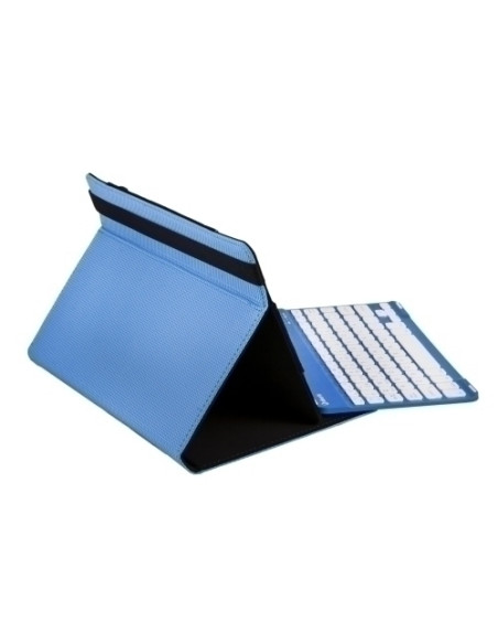 FUNDA TABLET SILVER HT UNIVERSAL 9 -11  CON TECLADO BLUETOOTH GRIPCASE AZUL