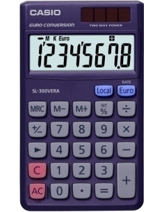 CALCULADORA de BOLSILLO CASIO  8 DIGITOS SL-300 VERA