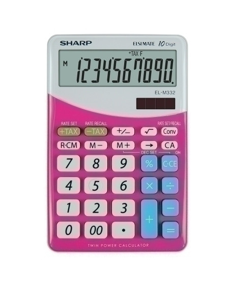 CALCULADORA SOBREMESA SHARP 10 DIGITOS EL-M332 ROSA