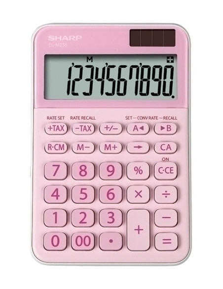 CALCULADORA SOBREMESA SHARP 10 DIGITOS EL-M335BPK ROSA