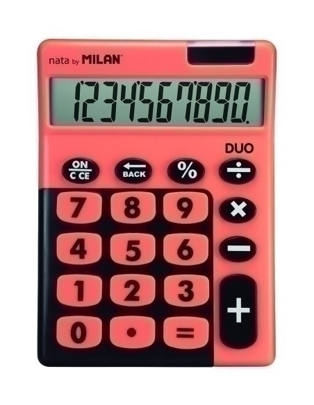 CALCULADORA SOBREMESA MILAN 10 DIGITOS TOUCH DUO NARANJA
