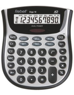 CALCULADORA SOBREMESA REBELL 10 DIGITOS ERGO 10