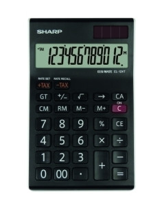 CALCULADORA SOBREMESA SHARP 12 DIGITOS EL-124T