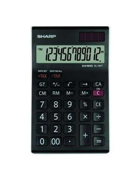 CALCULADORA SOBREMESA SHARP 12 DIGITOS EL-124T