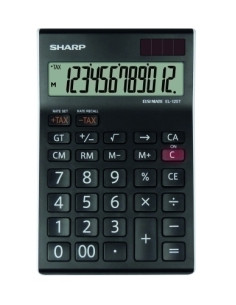 CALCULADORA SOBREMESA SHARP 12 DIGITOS EL-125T