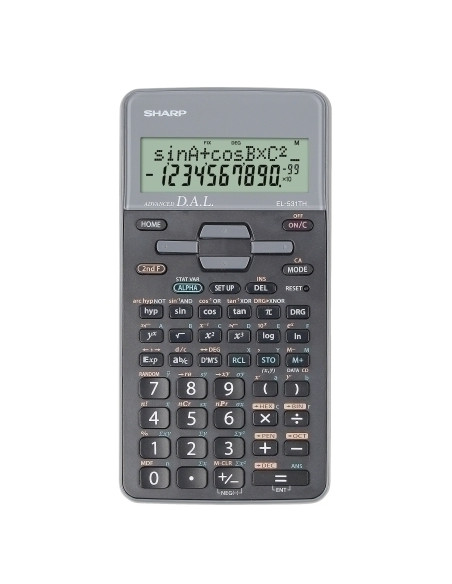 CALCULADORA CIENTIFICA SHARP 10 DIGITOS EL-531TH GRIS 2 líneas