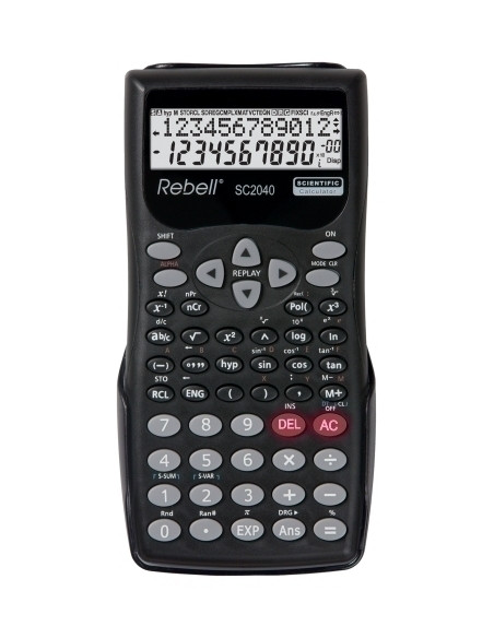 CALCULADORA CIENTIFICA REBELL 12 DIGITOS SC2040 2 lineas