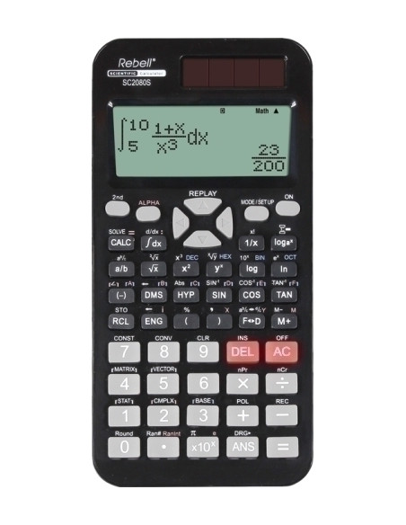 CALCULADORA CIENTIFICA REBELL 12 DIGITOS SC2080S 2 lineas