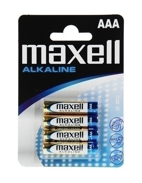 PILAS ALCALINA MAXELL LR03 BLISTER DE 4 M004