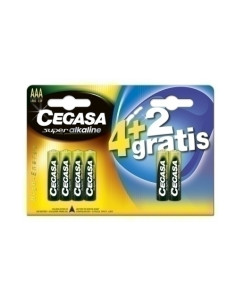 PILAS CEGASA AAA PLUS MN2400-LR03 BLISTER DE 6 42 gratis