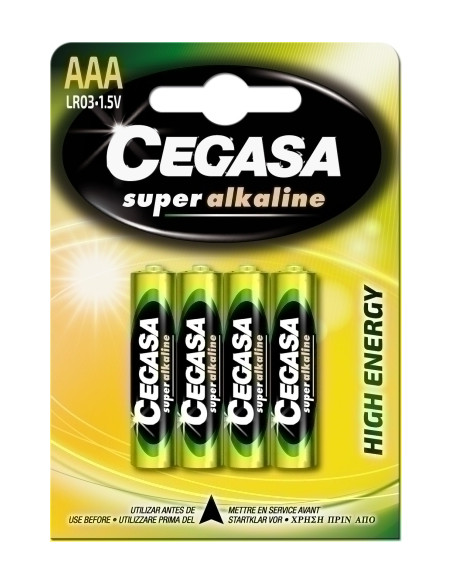 PILAS CEGASA ALCALINA LR03 BLISTER DE 4