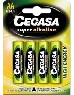 PILAS CEGASA ALCALINA LR06 BLISTER DE 4