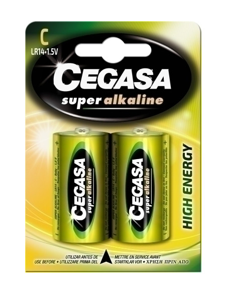 PILAS CEGASA ALCALINA LR14 BLISTER DE 2
