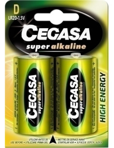 PILAS CEGASA ALCALINA LR20 BLISTER DE 2