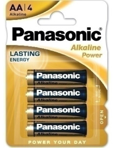 PILAS PANASONIC ALKALINE POWER AA LR06 BLISTER DE 4