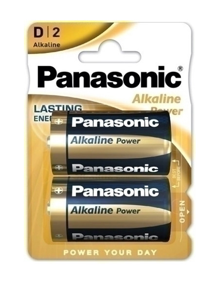PILAS PANASONIC ALKALINE POWER D LR20 BLISTER DE 2