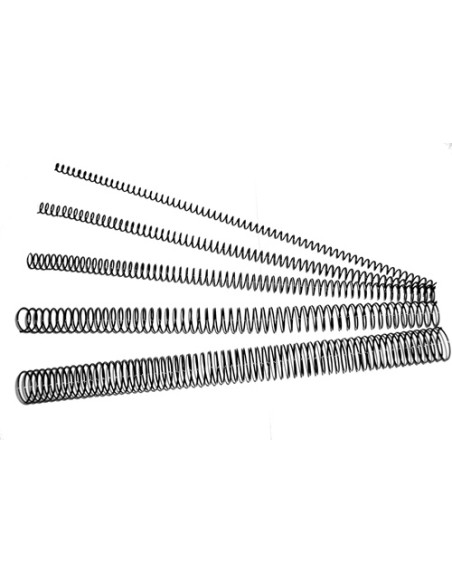 ESPIRAL METALICA paso 64 51  NEGRO 10 mm CAJA de 200
